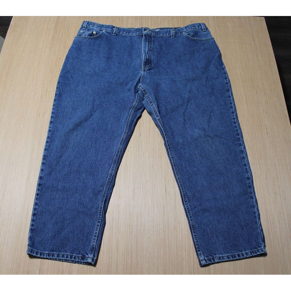 Vintage Faded Glory Men's 48x30 Relaxed Fit Straight Leg Denim Jeans Y2K Baggy